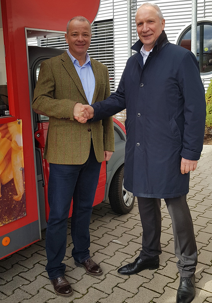 Frank Bublitz and Günther Krohn Frank Bublitz retires